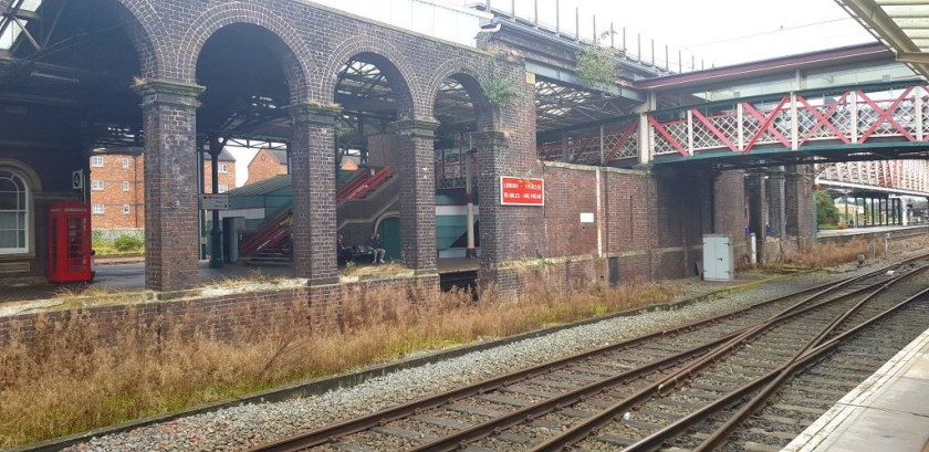 The footbridge at Chester station