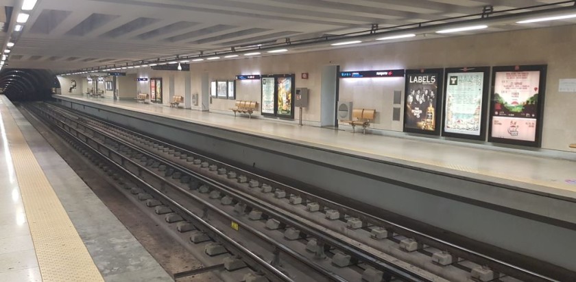 The smart and bright Aeroporto metro station