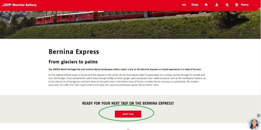 How to book Bernina Express tickets and reservations