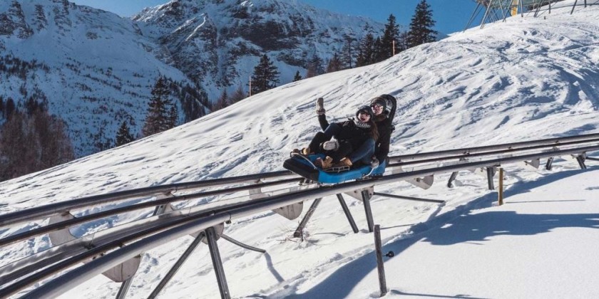 Riding Switzerland's longest toboggan coaster