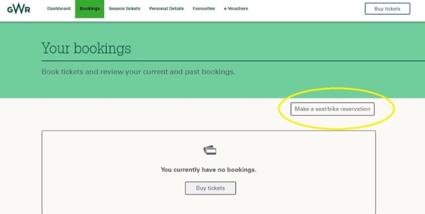 Booking British train reservations online