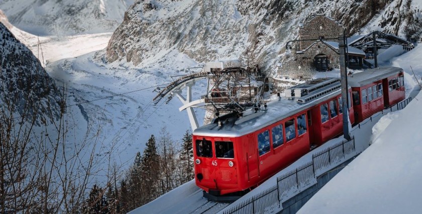 the Montenvers Railway at Mer de Glace