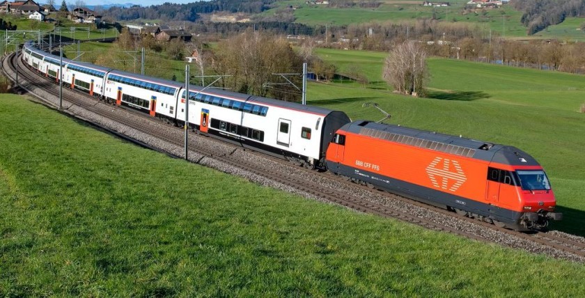 The image used by SBB to illustrate the exterior of a refurbished IC 2000 train