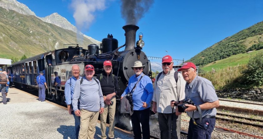 Ride the Furka Steam Railway on the tour