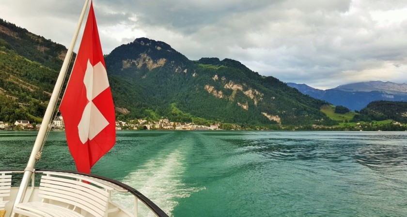 The boat ride included with the Gotthard Panorama ticket has fabulous view of the Luzernsee