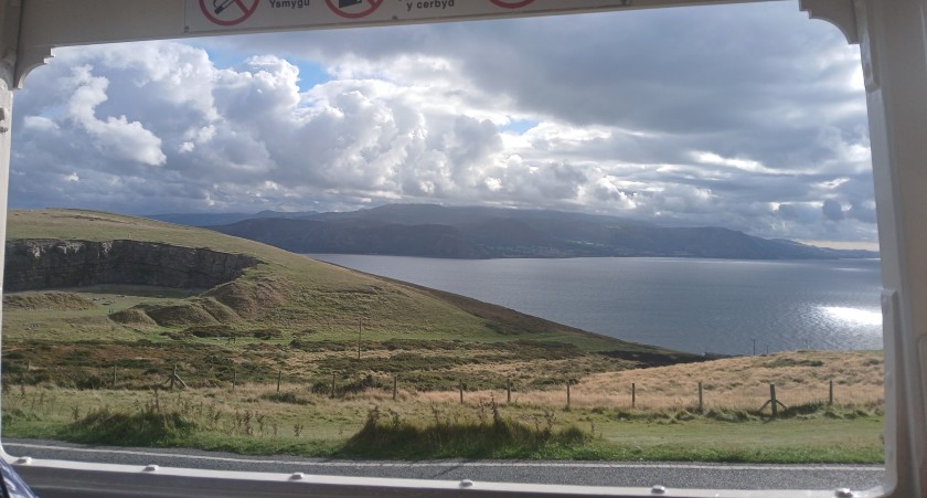 A wonderful view from the Great Orme tramway
