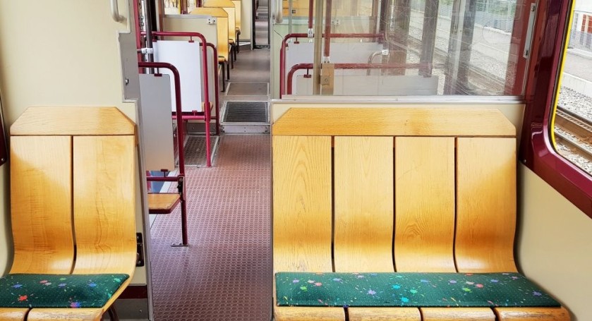 Interior of an older WAB train