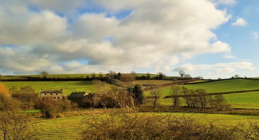 Travelling through the Derbyshire countryside