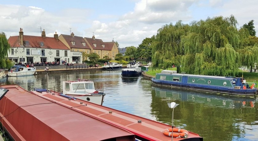 The charming Cutter Inn is the white building