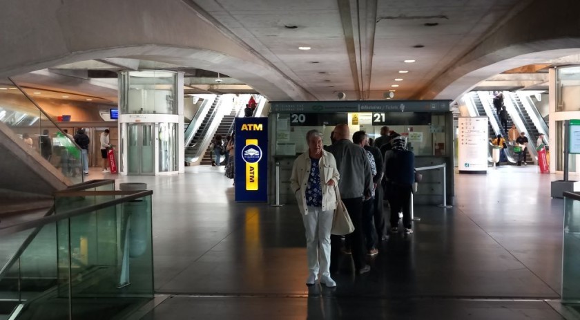 A ticket desk at Lisboa Oriente