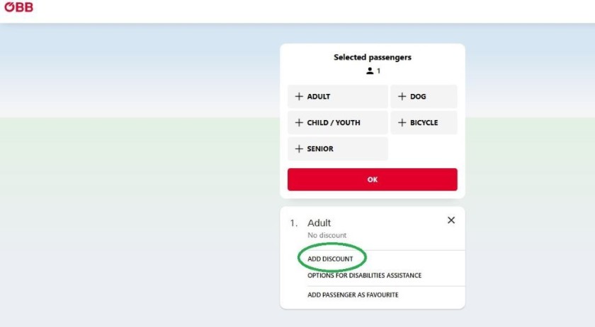 How to book a rail pass reservation on the OBB website