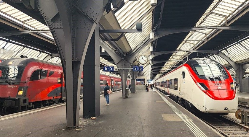 International trains from Zurich