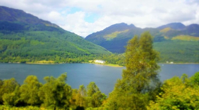At around 06:45 the train will be travelling by the gorgeous Loch Long