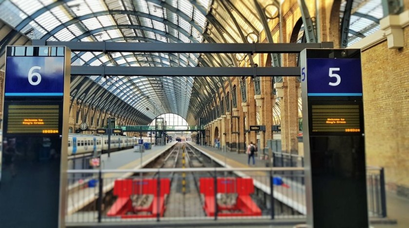 These main access points to the platforms are to the rear of the trains