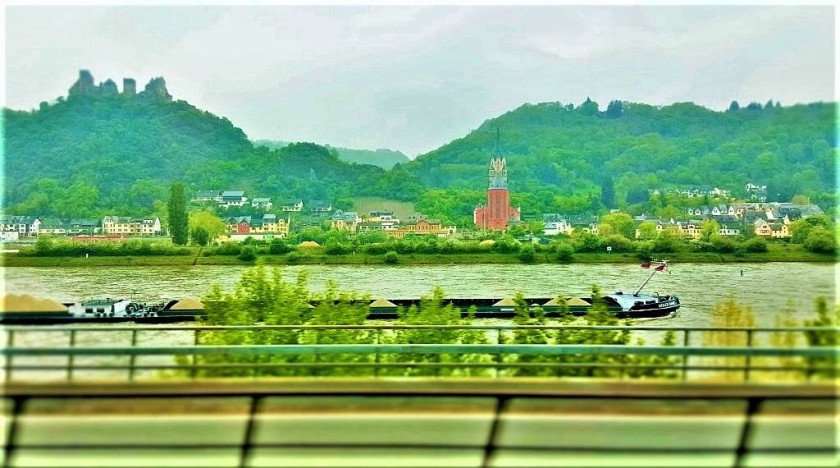 Looking across The Rhine to Oberwessel