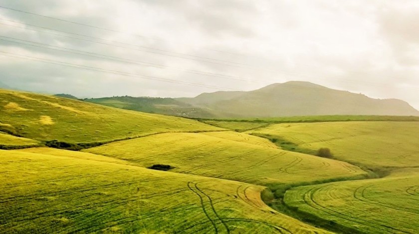 The most scenic part of the journey is between Cordoba and Malaga, not seen at its best on this grey day