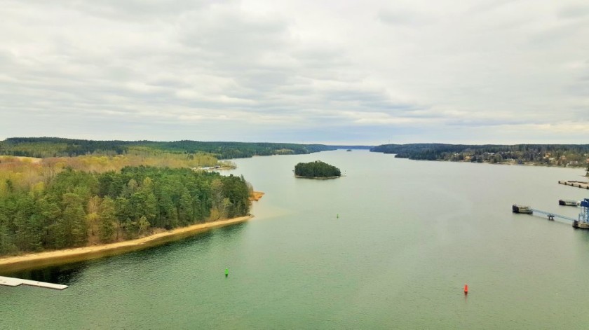 Crossing the bridge at Södertälje