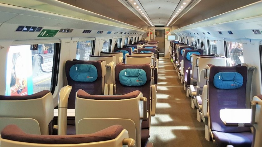 Interior of 1st class seating saloon
