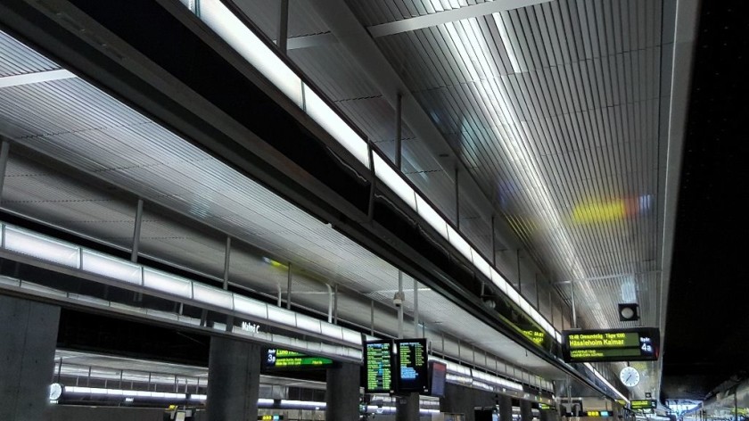 The lower level spars/platforms at Malmo C station