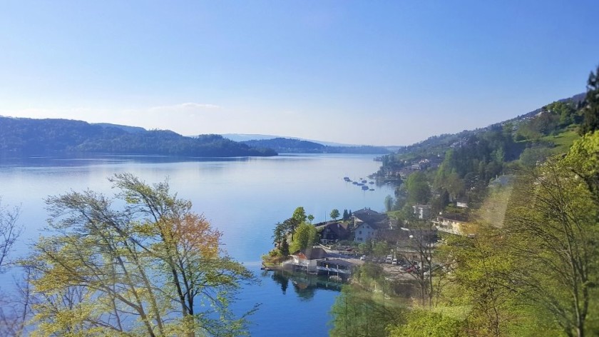 Looking over the Zuger see to the south of Zug station