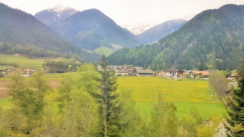 From a train travelling from Innsbruck to Verona