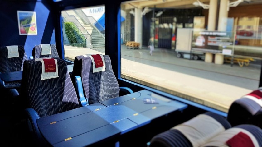 Interior of a Panoramic Train