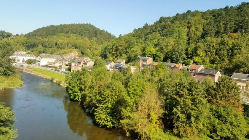 Belgian journeys can be scenic - this is the Liege to Luxembourg line