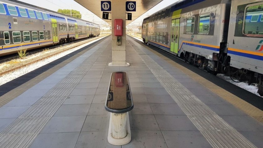 Two of the more modern double decked trains used for some Regional services, particularly in northern Italy