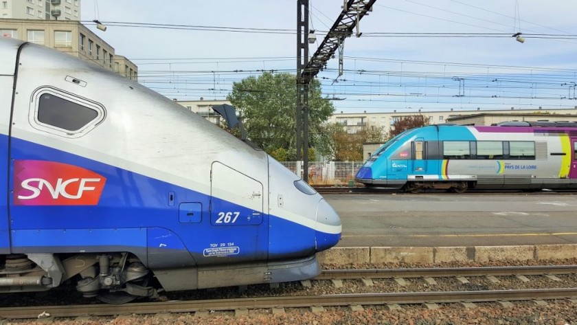 A TGV and a TER train