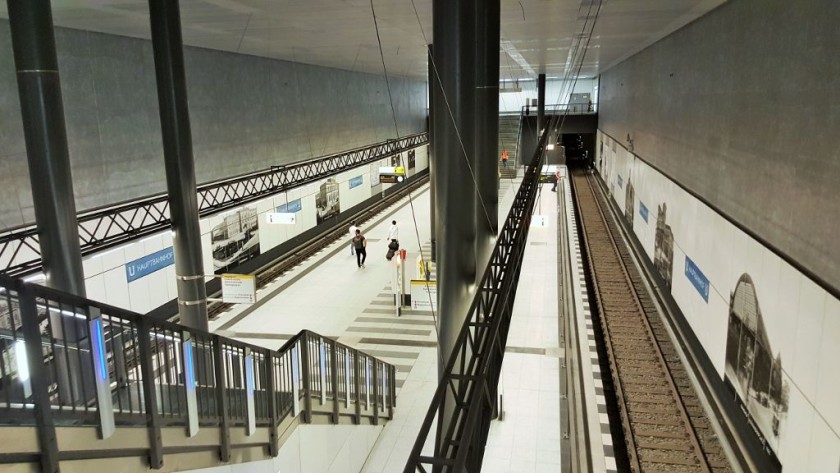 The U-Bahn station at Berlin Hbf