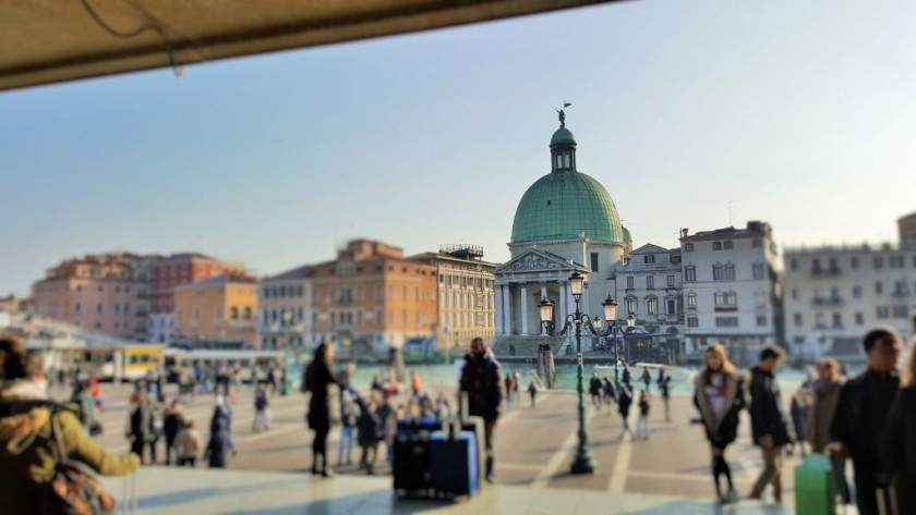 The stunning view of San Simeone Piccolo from the exit at Venezia S.L. station