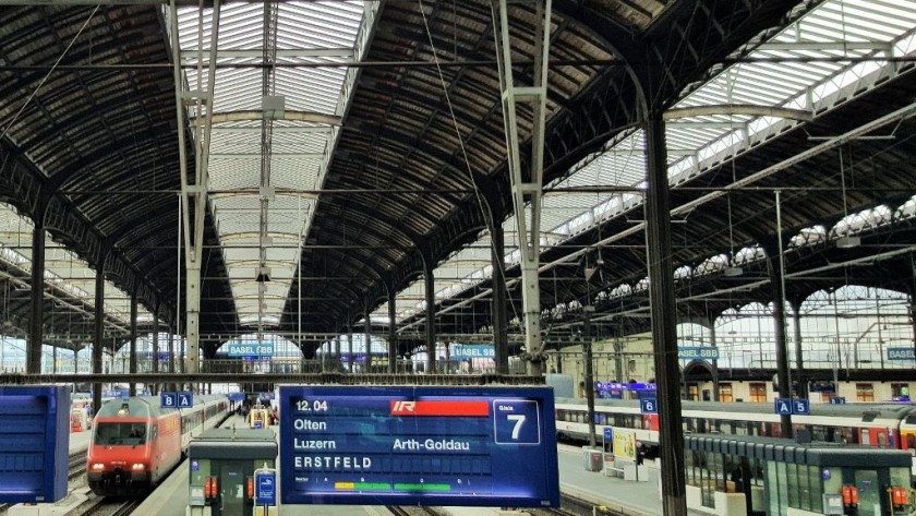 Old meets new in the stunning main (SBB) part of the station