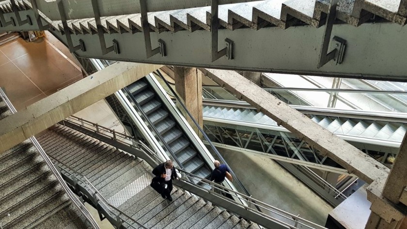 The stairs and escalators up to Hall 1 - follow the signs to the  'Grande Lignes'  trains