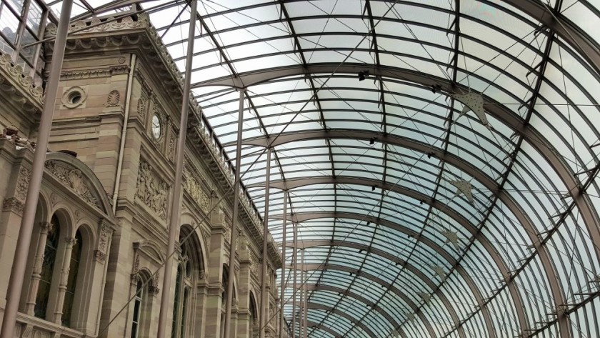 The extended concourse at Gare Strasbourg that houses the access down to tram lines A and D