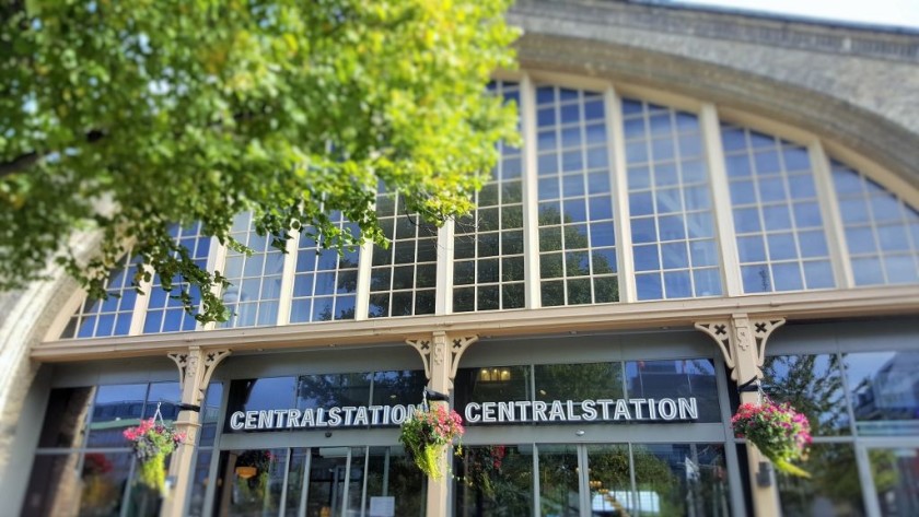 The side entrance to Göteborg Central station