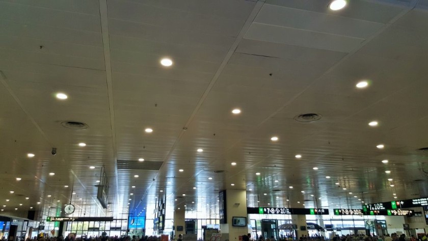 A view of the concourse at Sants station