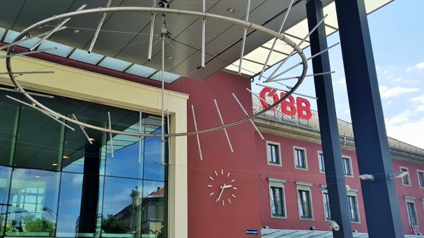 The main street entrance to Klagenfurt Hbf