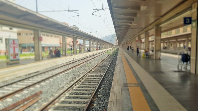 Trains depart from here to Messina and on to the Italian mainland