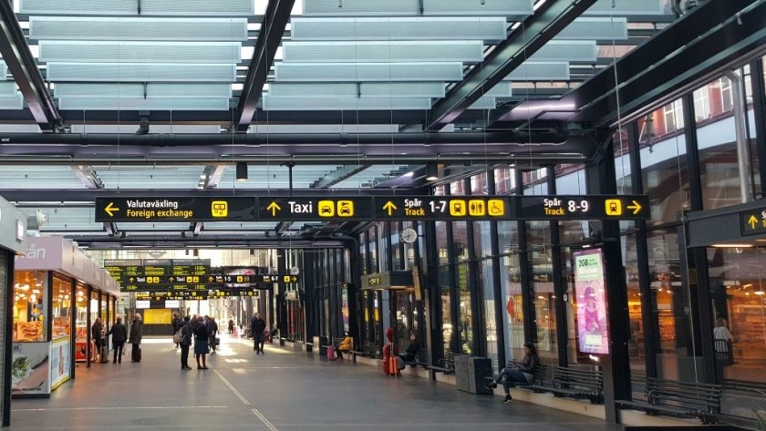 The main concourse at Malmo C station