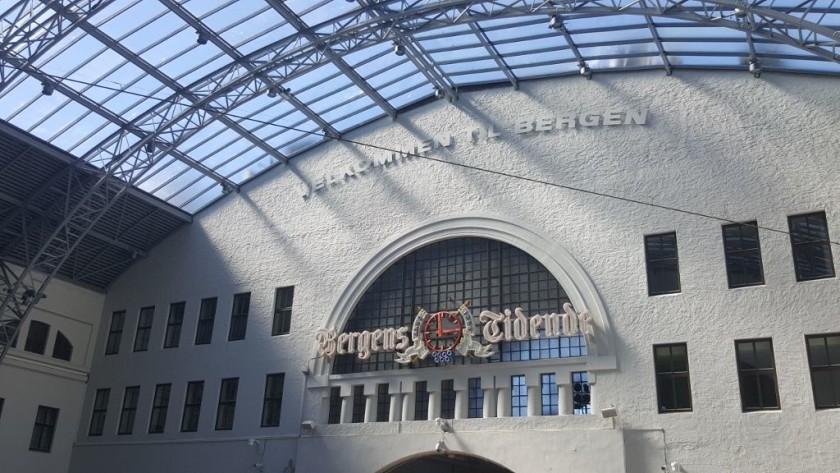 The newly modernised main hall at Bergen station