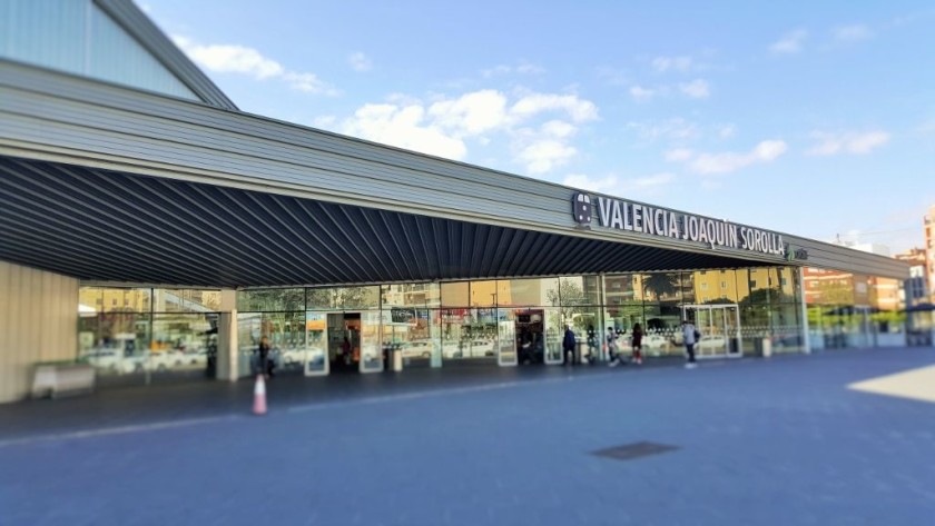 An exterior view of Valencia Joaquin Sorolla AVE station