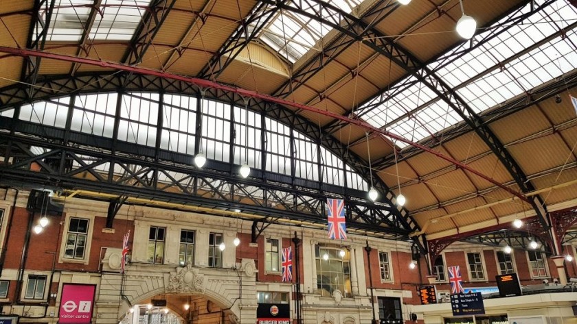 When arriving by Southeastern train, this archway is the main street exit