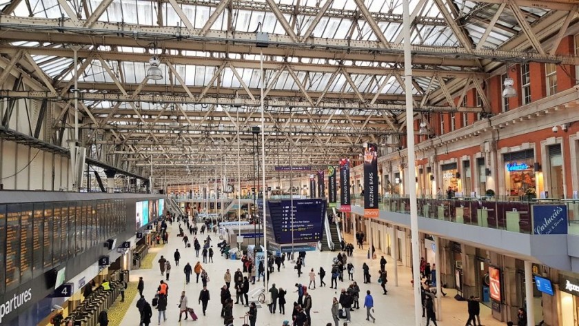 Platforms 1 - 19 are all directly connected to the main concourse