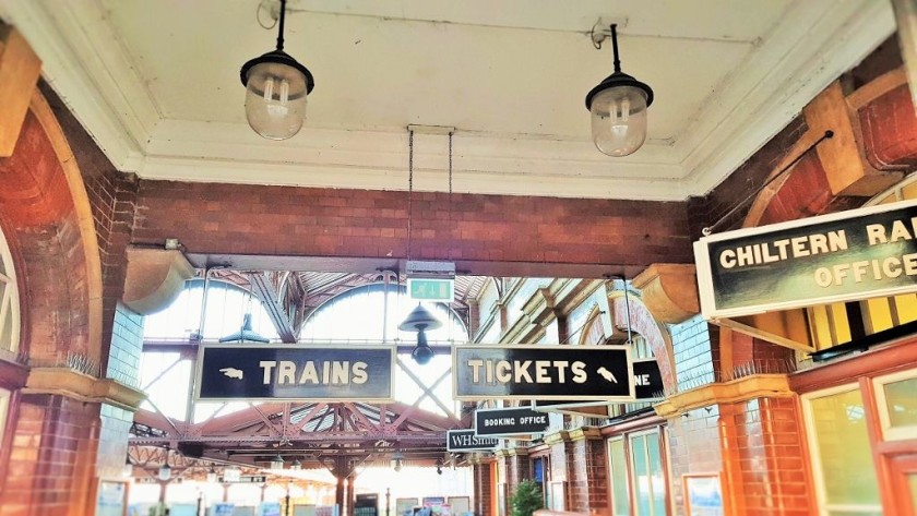 The efforts of the volunteers who have restored the station are evident from the main entrance