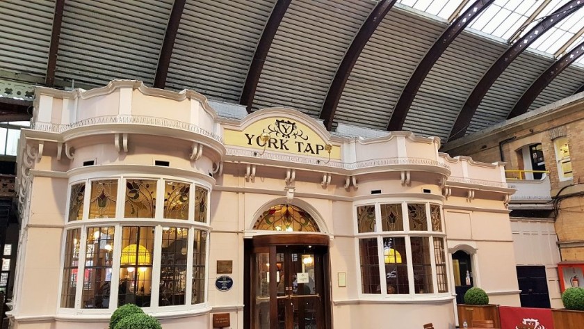The York Tap pub is a great place to wait for a train
