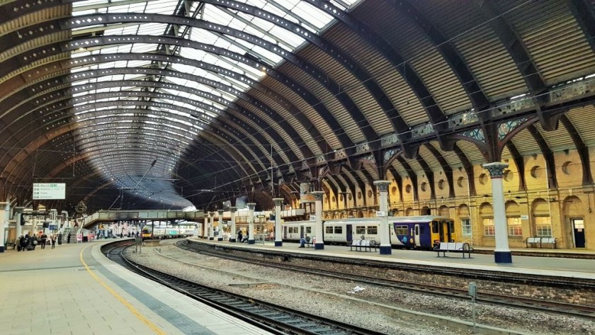 Looking towards the south, the train in the distance is at platform 3