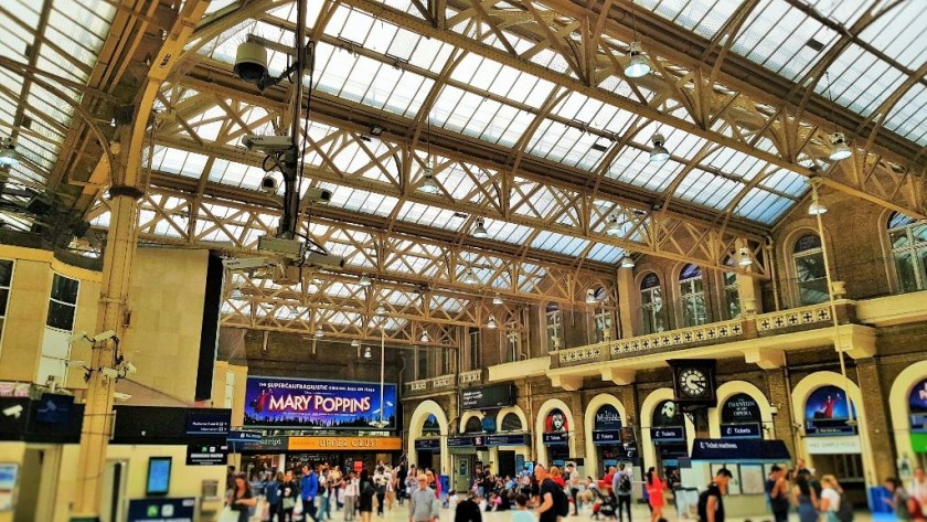 Looking from the opposite direction towards the exits on to The Strand from platform 1