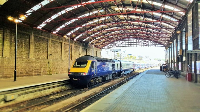 The main station building in Penzance was opened in 1879