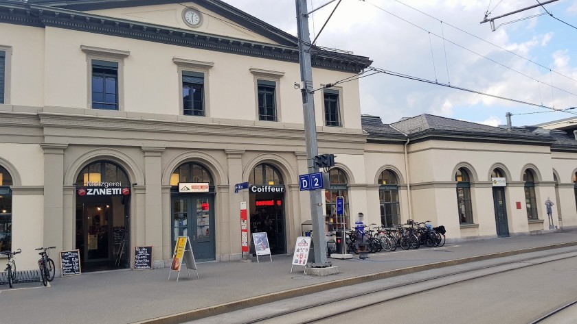 The older part of the station now houses a  cafe and a hair salon
