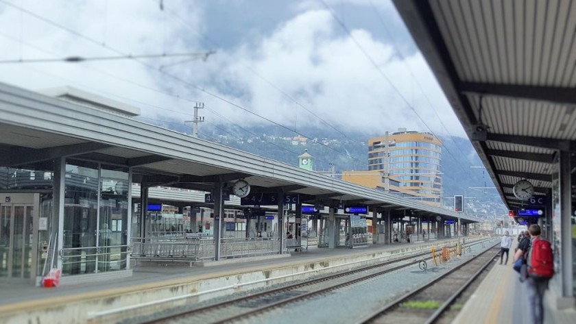 Waiting for a train in zone C